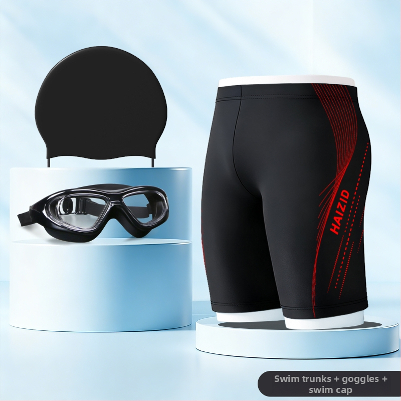 Shorti de baie pentru bărbați, uscare rapidă, croi lejer, 80-90% poliester, imprimeu cu model, căptușeală din poliester, pentru sport și înot