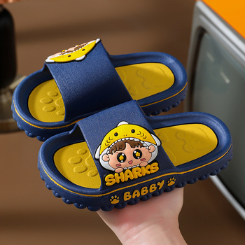 Dječje cartoon slip-on papuče za 3–12 godina, unisex, PVC gornji dio i potplat, protivklizne, prozračne, brzo sušeće