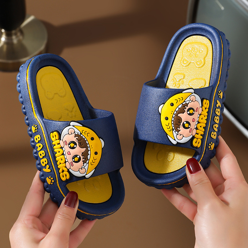 Dječje cartoon slip-on papuče za 3–12 godina, unisex, PVC gornji dio i potplat, protivklizne, prozračne, brzo sušeće