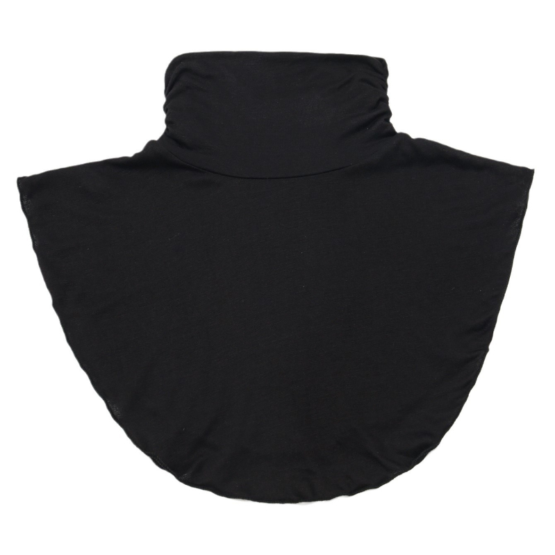 Ženski pleteni pulover s lažnim ovratnikom, poliester materijal i poliester podstava, minimalistički stil, jesensko-zimski osnovni sloj