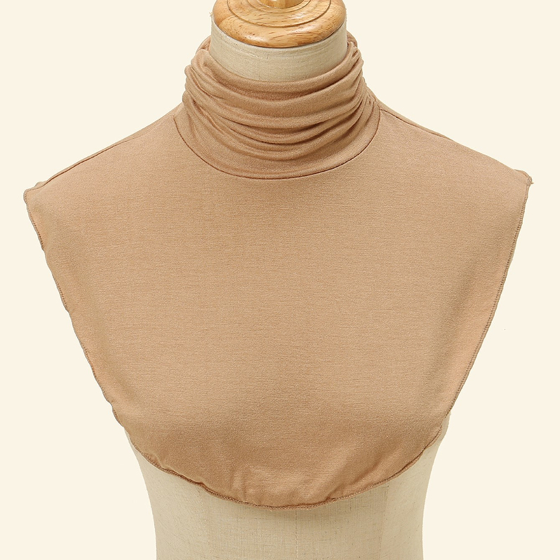 Ženski pleteni pulover s lažnim ovratnikom, poliester materijal i poliester podstava, minimalistički stil, jesensko-zimski osnovni sloj