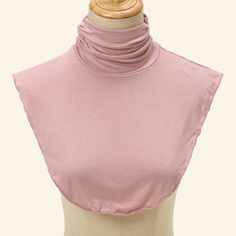 Ženski pleteni pulover s lažnim ovratnikom, poliester materijal i poliester podstava, minimalistički stil, jesensko-zimski osnovni sloj