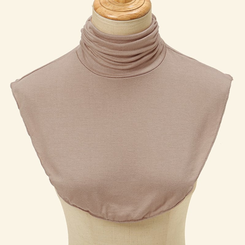 Ženski pleteni pulover s lažnim ovratnikom, poliester materijal i poliester podstava, minimalistički stil, jesensko-zimski osnovni sloj