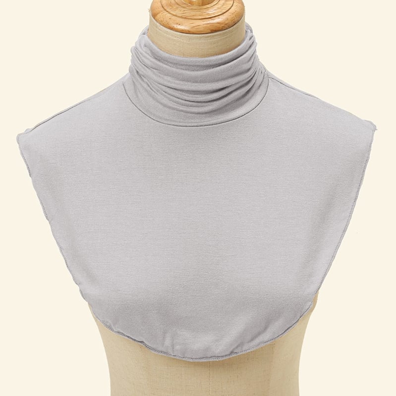 Ženski pleteni pulover s lažnim ovratnikom, poliester materijal i poliester podstava, minimalistički stil, jesensko-zimski osnovni sloj