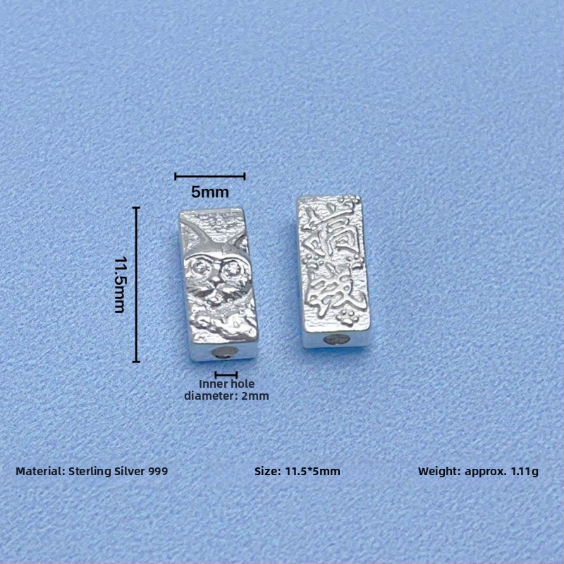 Srebro Sterling 999 – Cirkon spacer perla za DIY nakit, koluti spacer, komponenta za narukvicu i ogrlicu, ručno izrađeno