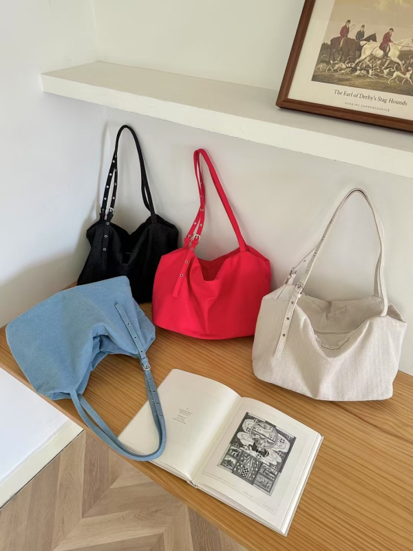 Platnena Tote torba s unisex stilom, zatvarač, unutarnja džep sa zipom i džep za mobitel