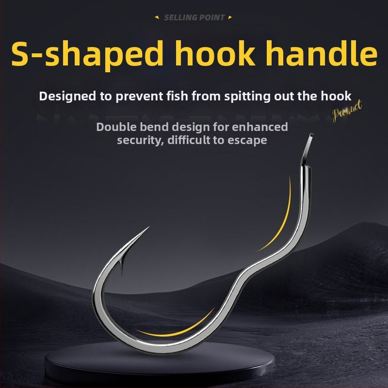 Cârlig Flip Nr.1, oțel carbon, design cu 3 îndoiri, vârf, pentru caras și pescuit în rezervoare