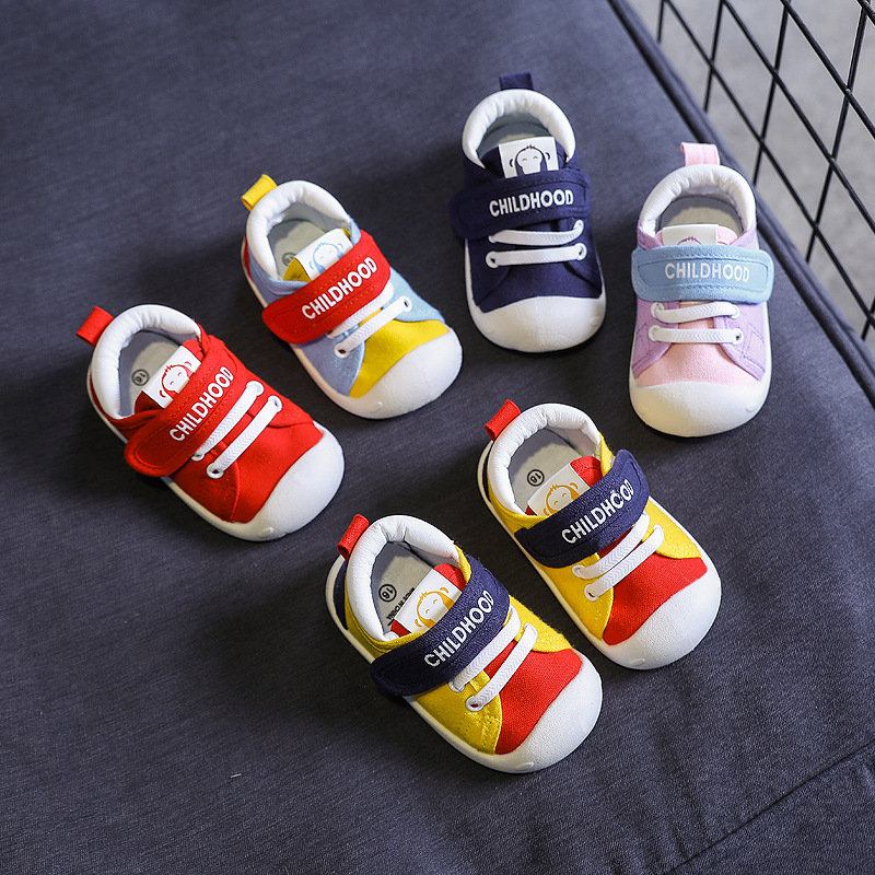 Cipele od platna za bebe i djecu predškolske dobi, mekana potplata, prozračne, s Velcro zatvaračem, 12–48 mjeseci