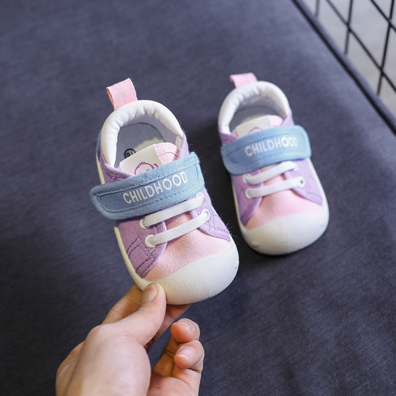 Cipele od platna za bebe i djecu predškolske dobi, mekana potplata, prozračne, s Velcro zatvaračem, 12–48 mjeseci