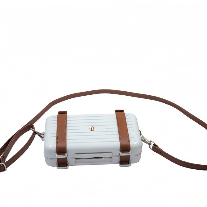 Crossbody táska PC-alumínium kerettel és merev héjjal, ABS/PC felépítés, vízálló, uniszex, mindennapi városi használatra