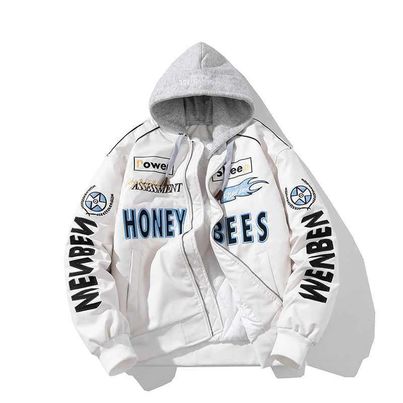 Férfi PU bőr motoros dzseki - pamut bélés, álló gallér, cipzár, normál hosszúság (PU bőr; pamut bélés; álló gallér; cipzár; normál hossz)