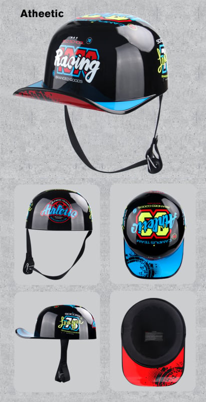 Jiarui Vintage poluhelma za električne motocikle – ABS, unisex, sve sezone, za svakodnevnu vožnju
