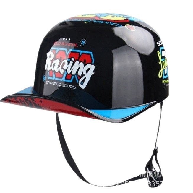 Jiarui Vintage poluhelma za električne motocikle – ABS, unisex, sve sezone, za svakodnevnu vožnju