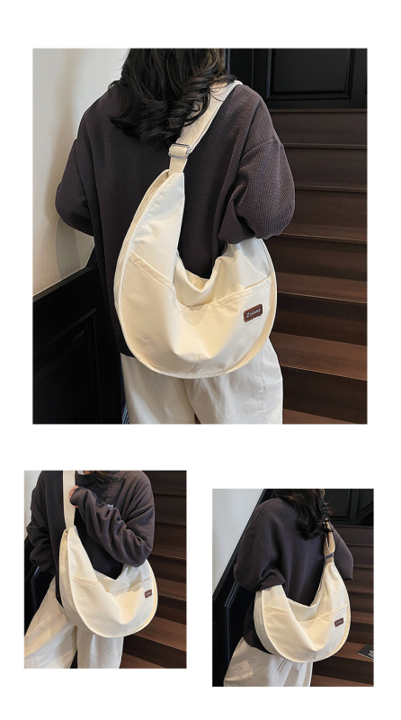 Crossbody torba dumpling – gradska jednostavnost, PU materijal, oblik dumpling, zatvarač, unutarnja pretinica za telefon