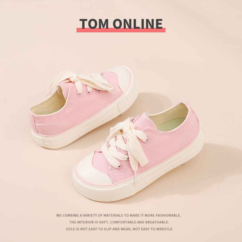 Dječje platnene tenisice, unisex, s Velcro zatvaranjem, niska visina, gumeni potplat, japanski stil, za uzrast 4–12 godina