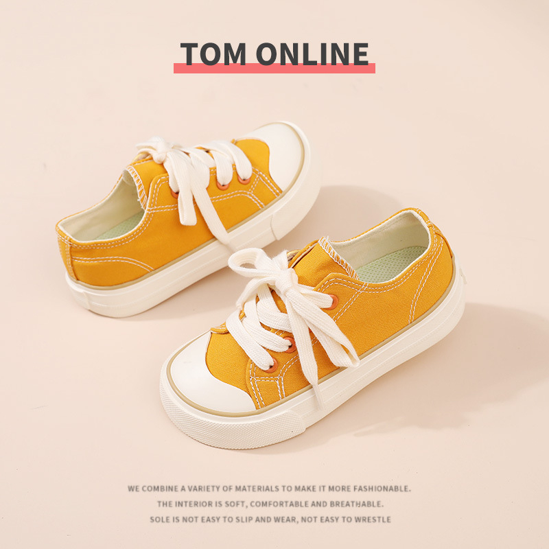 Dječje platnene tenisice, unisex, s Velcro zatvaranjem, niska visina, gumeni potplat, japanski stil, za uzrast 4–12 godina