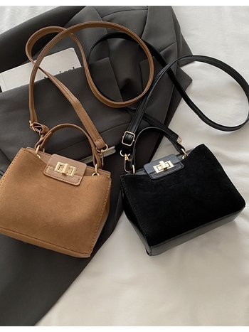 Urban minimalist bucket torba od velura, s nylon podstavom, zatvaračem, jednom remenu, šifra 6307ZX