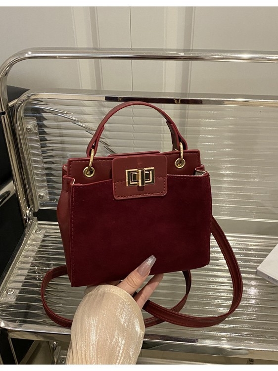 Urban minimalist bucket torba od velura, s nylon podstavom, zatvaračem, jednom remenu, šifra 6307ZX