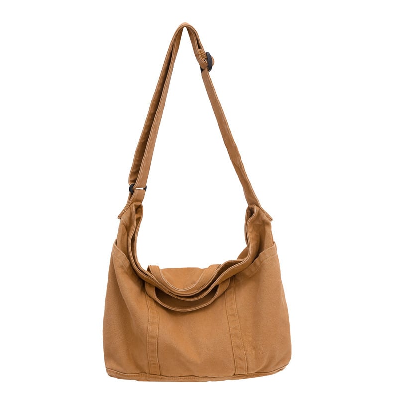 Kanvas torba Tote, gradski stil, horizontalni kvadratnog oblika, zatvaranje zipom