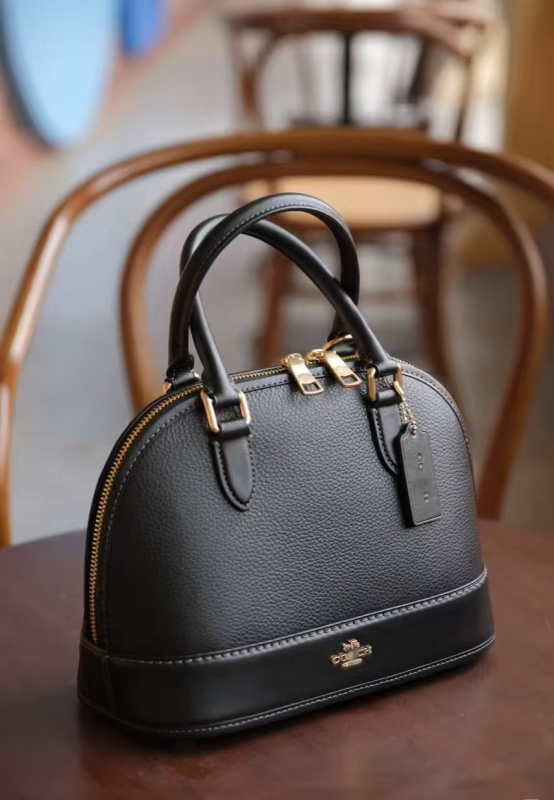 Torba za ramenu sa zatvaračem, PVC, shell stil, podstava od platna