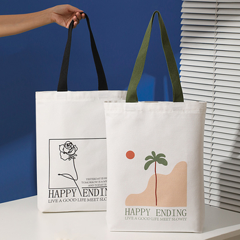 Geantă din pânză pentru femei — geantă de mână și de umăr, siluetă pătrată, stil urban minimalist, lansare primăvara 2025