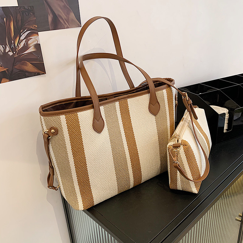 Geantă Tote din PU, formă de geantă de cumpărături, fermoar, buzunar interior, utilizare zilnică