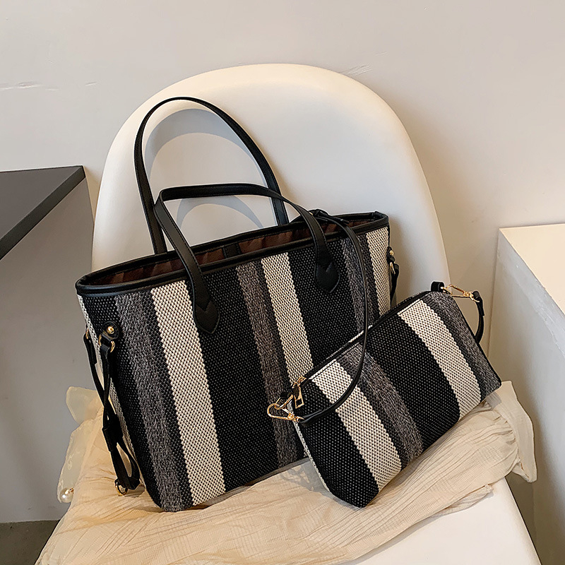 Geantă Tote din PU, formă de geantă de cumpărături, fermoar, buzunar interior, utilizare zilnică