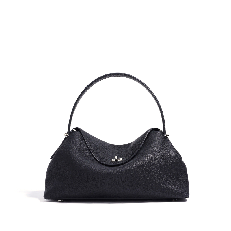Torba preko ramena – crossbody, gradski minimalizam, koža prvog sloja goveda, oblik jastuka, zaključavanje, unutarnja kartica ID i džep sa zatvaračem