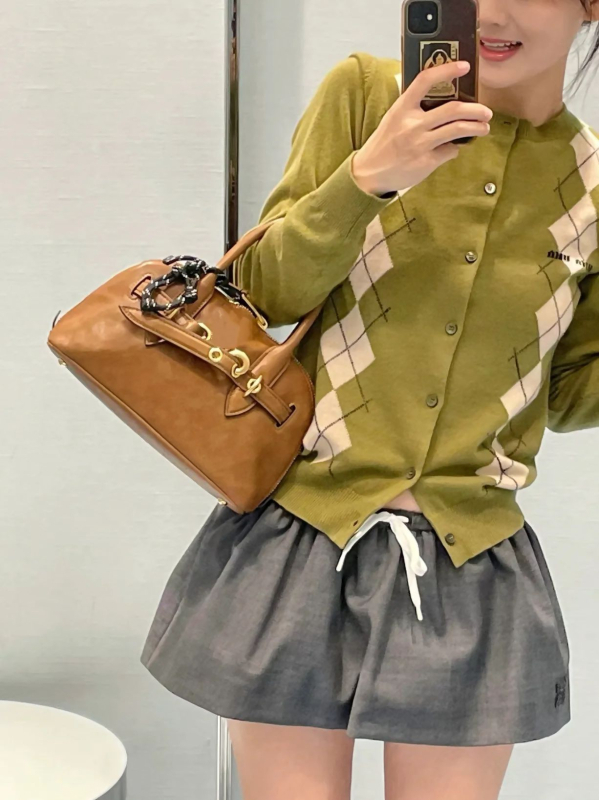 Torba školjkastog oblika od prave kože — gradski stil jednostavnosti, zatvarač, podstava poliester-pamuk