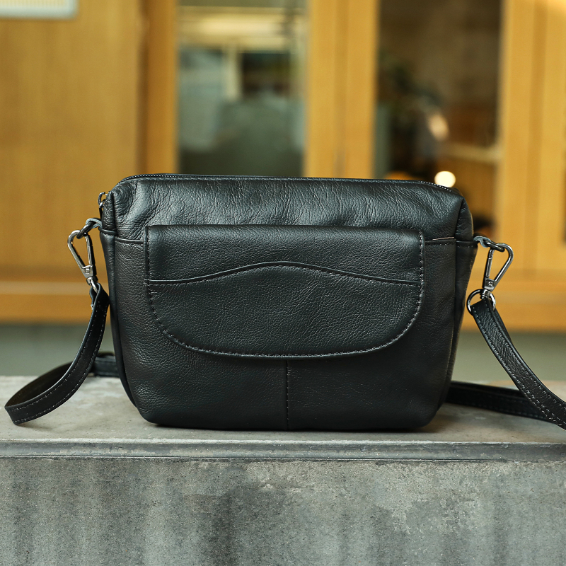 Marlant ženska kožna crossbody torbica – ležerni putnički stil, horizontalni kvadratni oblik, zatvaranje zipom, unutarnja džepna pretinica za telefon