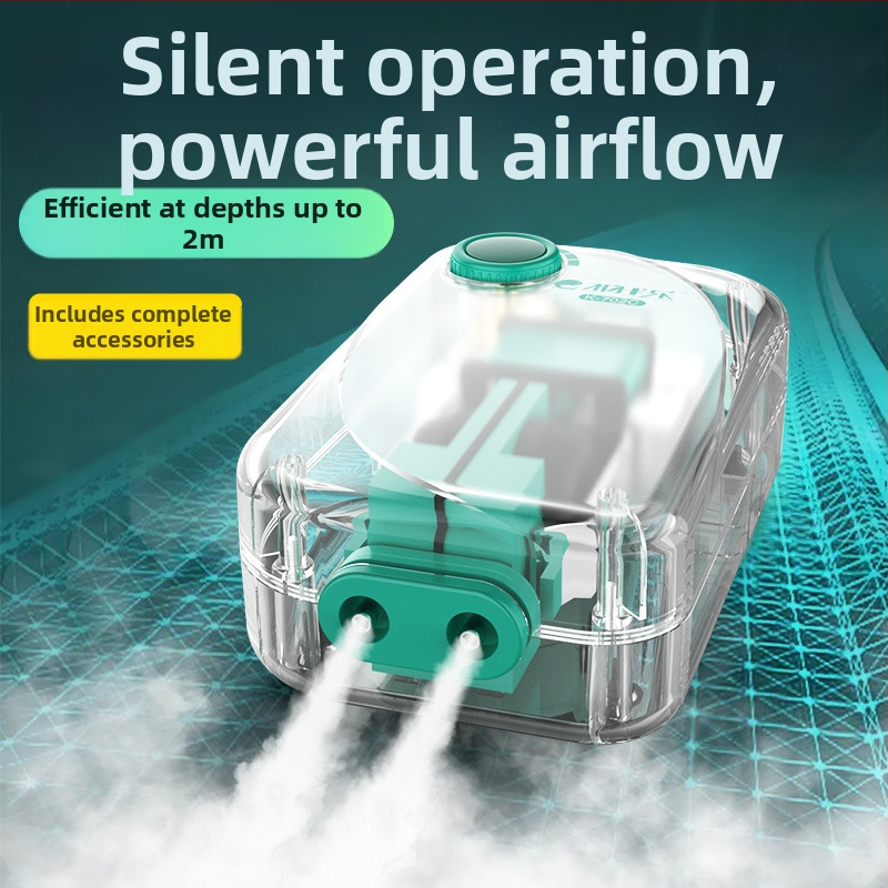 Baker akváriumi oxigénszivattyú – Csendes mechanikus oxigénellátó, Nagy teljesítmény, Nem importált, Súly 2000 g