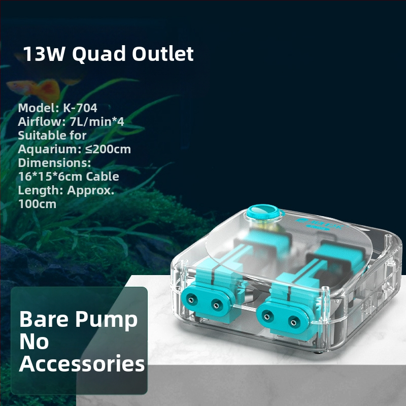 Baker akváriumi oxigénszivattyú – Csendes mechanikus oxigénellátó, Nagy teljesítmény, Nem importált, Súly 2000 g