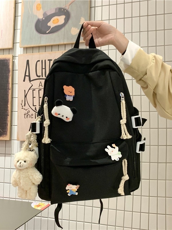 Školska torba u japanskom stilu, velika kapaciteta, gradski minimalistički dizajn, Oxford materijal, podstava poliester, zakrivljene naramenice