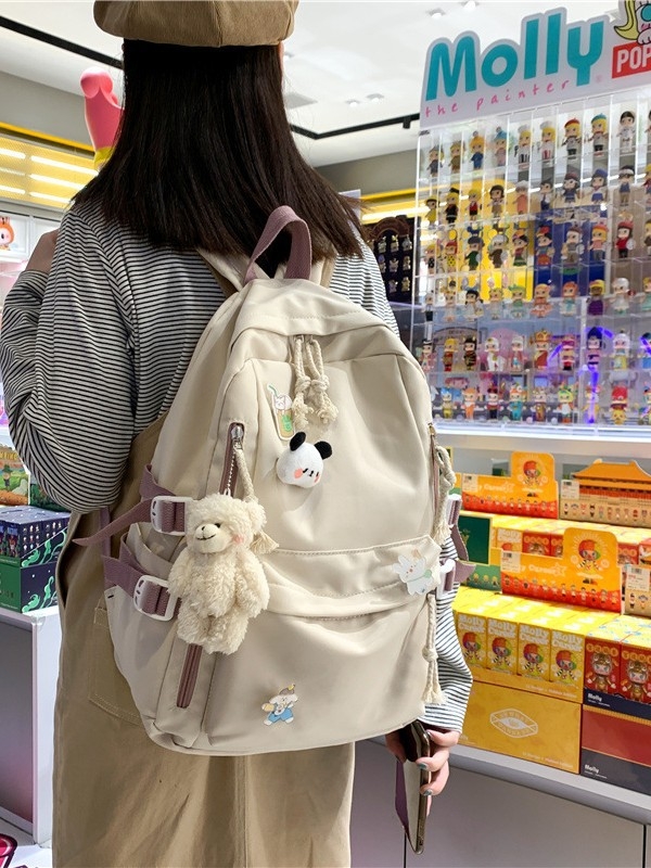 Školska torba u japanskom stilu, velika kapaciteta, gradski minimalistički dizajn, Oxford materijal, podstava poliester, zakrivljene naramenice