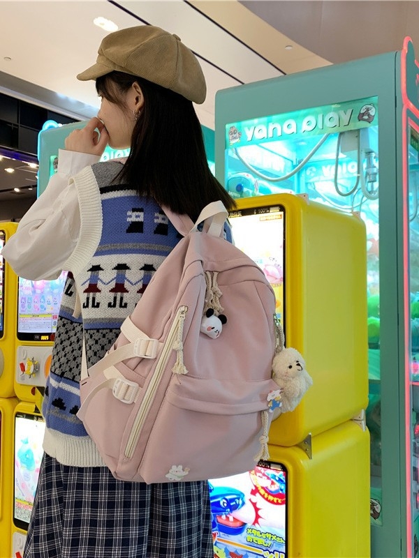 Školska torba u japanskom stilu, velika kapaciteta, gradski minimalistički dizajn, Oxford materijal, podstava poliester, zakrivljene naramenice