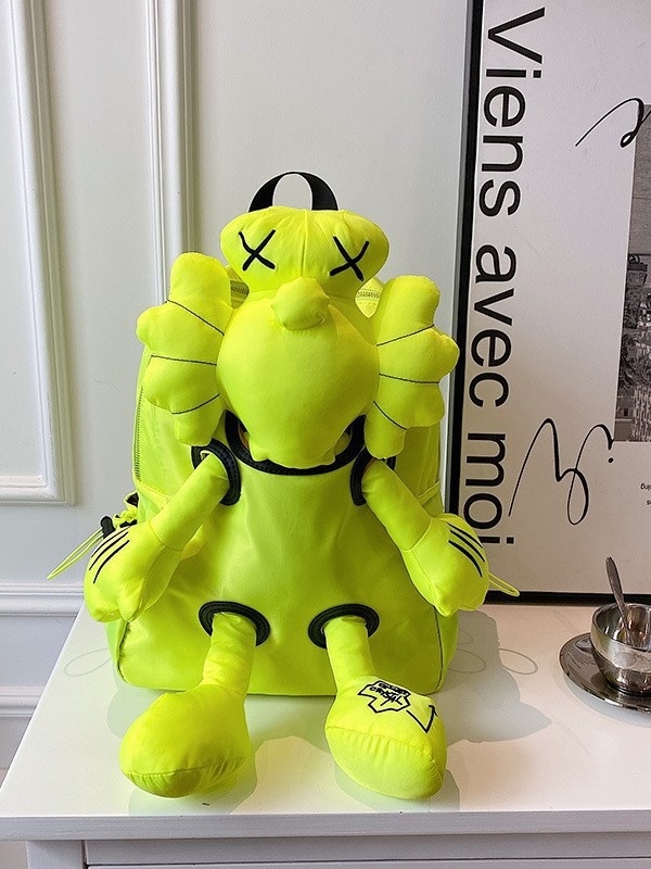 Γυναικείο σακίδιο πλάτης σε κορεατικό στυλ με σχέδιο κινούμενων σχεδίων, Νάιλον, Αναπνεύσιμο, Υπερ-ελαφρύ, Κυρτός ιμάντας ώμου