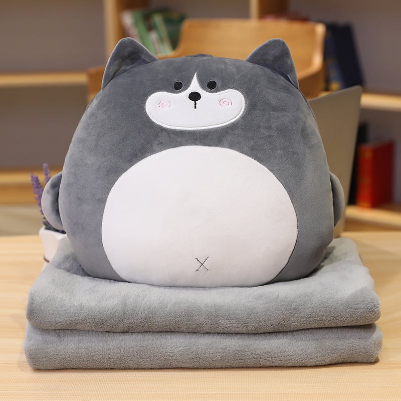 Αυτοκινητό μαξιλάρι-κουβέρτα, διπλής χρήσης, τρίων σε ένα; εξωτερικό υλικό: Σπάντεξ; γέμισμα: PP βαμβάκι; μοτίβο: αξιολάτρευτα ζώα; στυλ: καρτούν