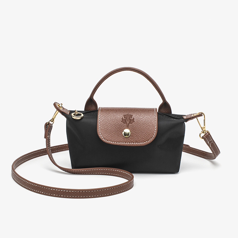 Női Dumpling válltáska, városi stílus, Oxford anyag, horizontális négyszögletes forma, cipzáros zárás