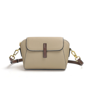 Shell Bag – Genuine Leather, Top-Grain Cowhide, Flap Opening, ZIP Hidden Pocket, Document Pocket