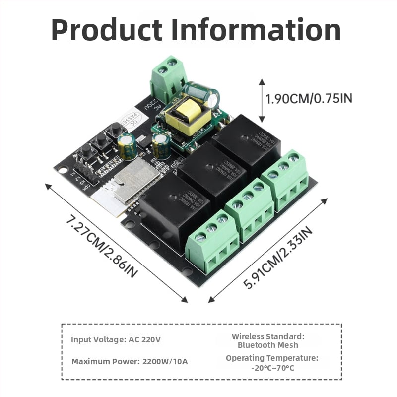 Μονάδα ρελέ διακόπτης με δυνατότητα mesh, τηλεχειριστήριο, συνδεδεμένη με την εφαρμογή Mijia, υποστήριξη Xiao AI