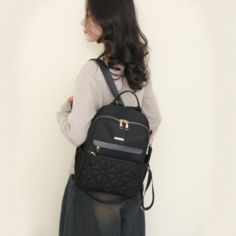 Rucsac pentru femei | Stil stradal; Material Oxford; Închidere cu fermoar; buzunar interior cu fermoar; rezistent la uzură (Stil stradal; Material Oxford; Închidere cu fermoar; buzunar interior cu fermoar; rezistent la uzură)