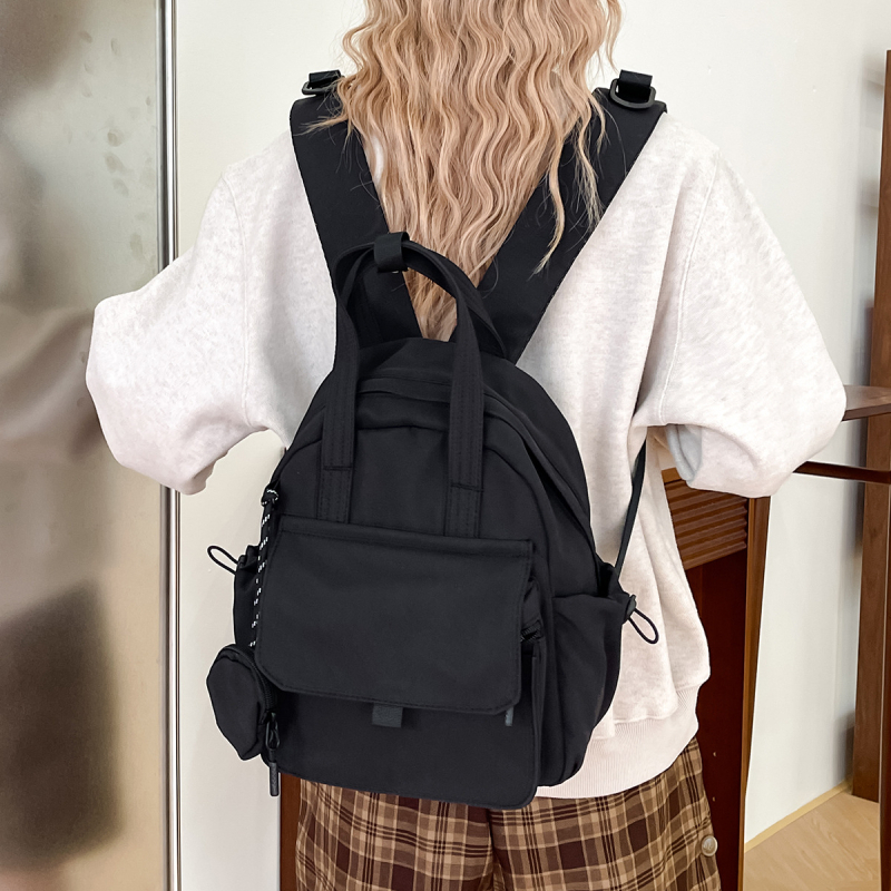 Rucsac de damă – Stil proaspăt și dulce, Material: pânză Oxford, Impermeabil, Deschidere: capac, Compartiment interior: buzunar laminat cu fermoar