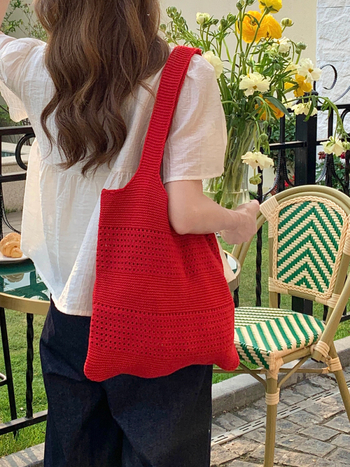 Geantă Tote pentru deplasări în afaceri, poliester, formă orizontală pătrată, buzunar deschis