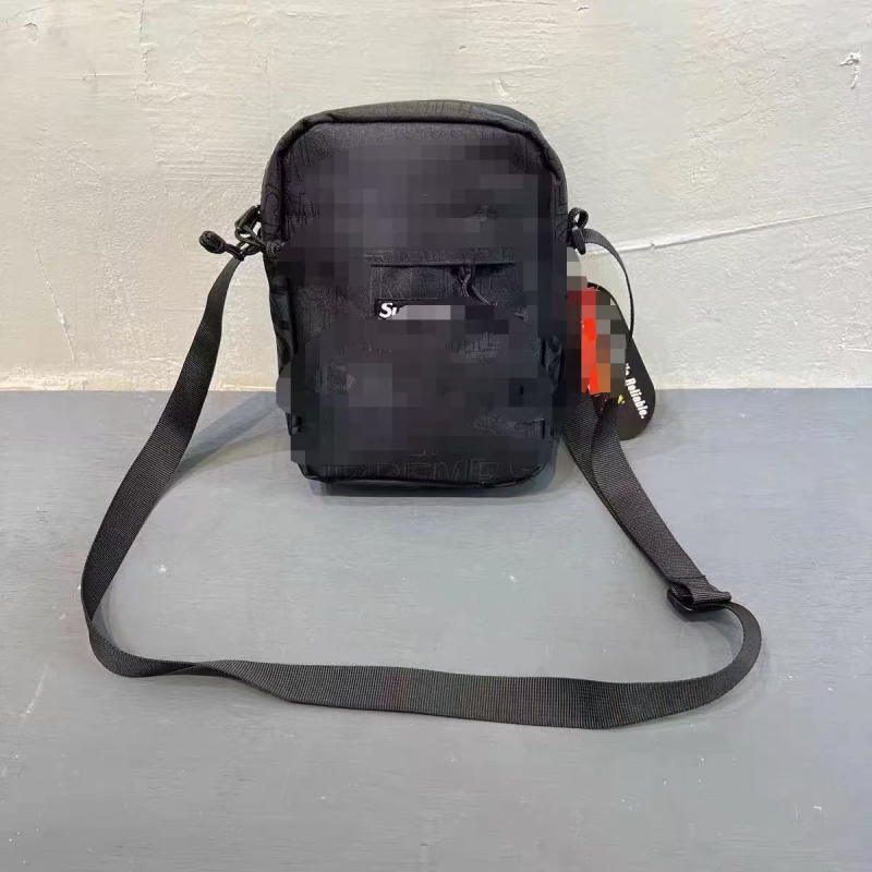 Crossbody torba preko ramena s zatvaračem, Oxford tkanina, vertikalni kvadratni oblik, ID pretinac, gradski minimalistički stil