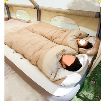 Spací vak pre vonkajšie použitie, zimný, hrubý, štýl obálky, výplň Coral fleece, približne 2,3 kg