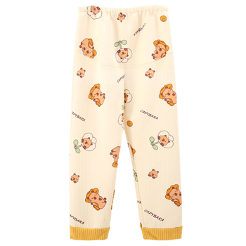 Παντελόνια ύπνου για εγκύους, μακριά, άνετης γραμμής, με στήριξη κοιλιάς, χοντρή πολυεστερική σύνθεση με σπάντεξ <30%, φθινόπωρο 2025