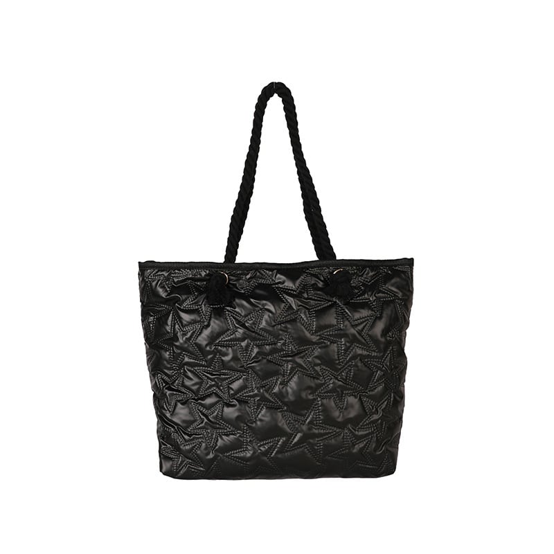 Geantă tote urban minimalistă, formă de găleată din material Oxford, cu fermoar, lansare primăvara 2026