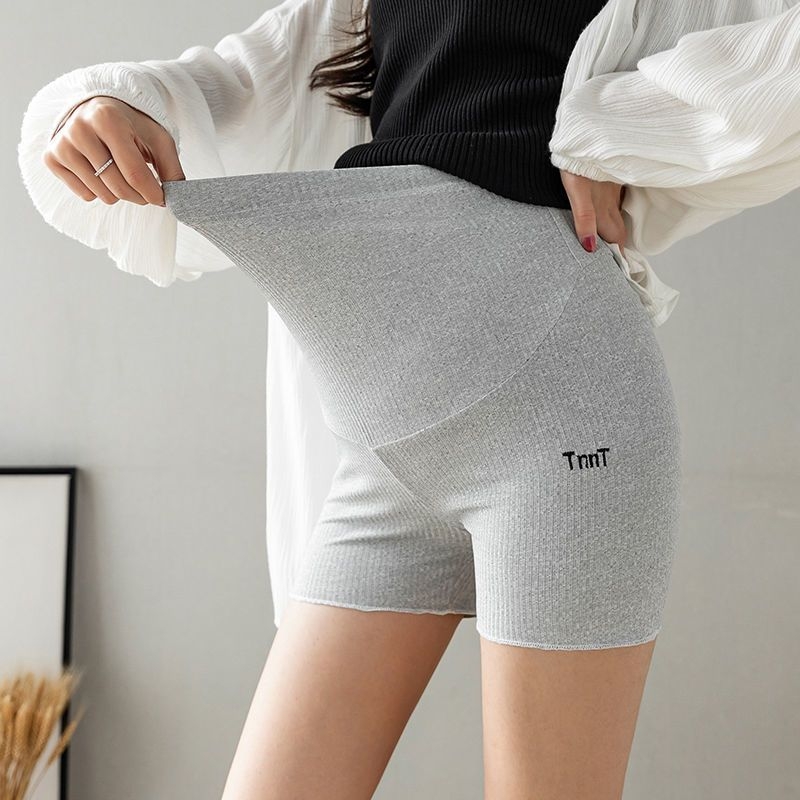 Σορτς εγκυμοσύνης από τζιν, φαρδιά γραμμή, ελαφρύ καλοκαιρινό ύφασμα τζιν/βαμβάκι