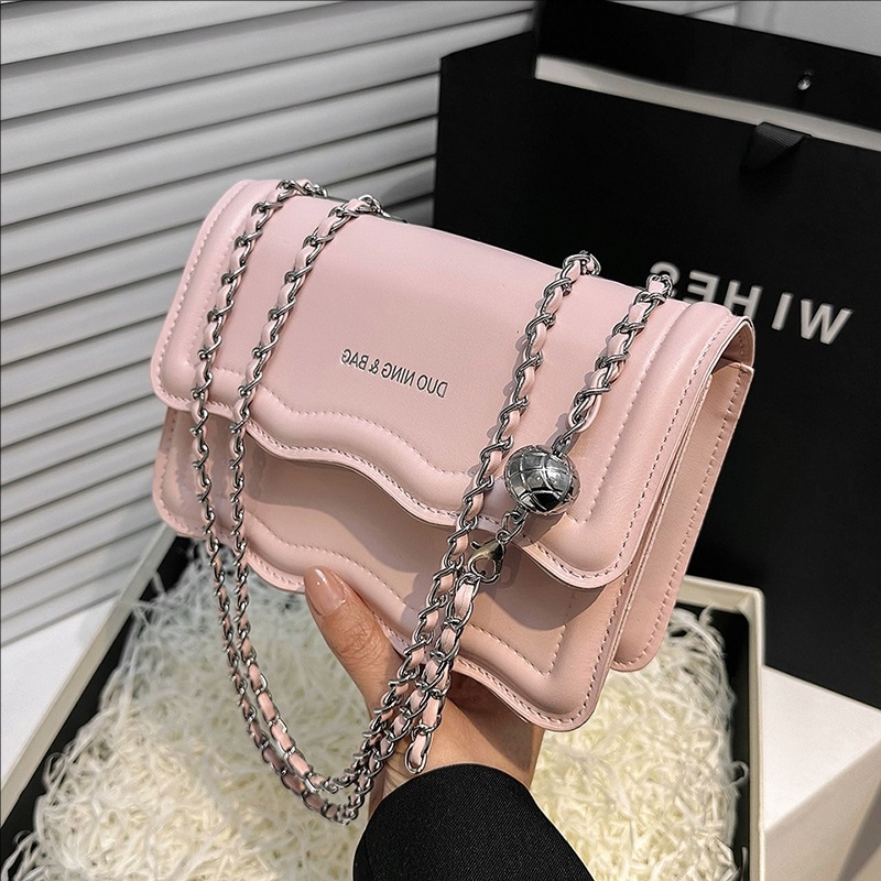 Geantă mică pătrată din PU, vintage feminin, curea simplă, închidere cu cataramă, căptușeală poliester