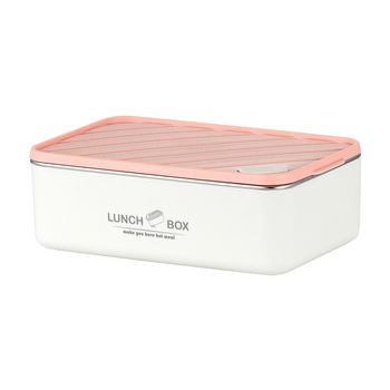 Κουτί μεσημεριανού από ανοξείδωτο χάλυβα 304, μονωμένο, τετράγωνο, αδιάβροχο και σφραγισμένο, διατηρεί το φαγητό φρέσκο, ασφαλές στο φούρνο μικροκυμάτων, στυλ Nordic